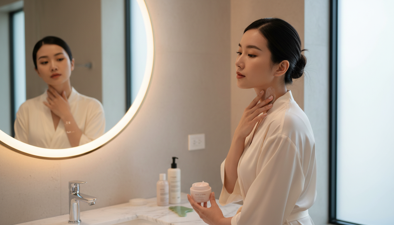 Cách Dùng Kem Dưỡng Da Cổ Hiệu Quả: Bảng Bước Thoa Kem — chăm sóc da cổ | Anta Aura